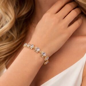 Elephant Charm Bracelet 7.5” | 18K Gold Filled | AAA CZ